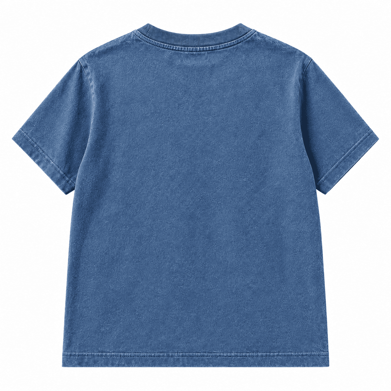 Be Bold Hibiscus Tee - Denim Blue — back view