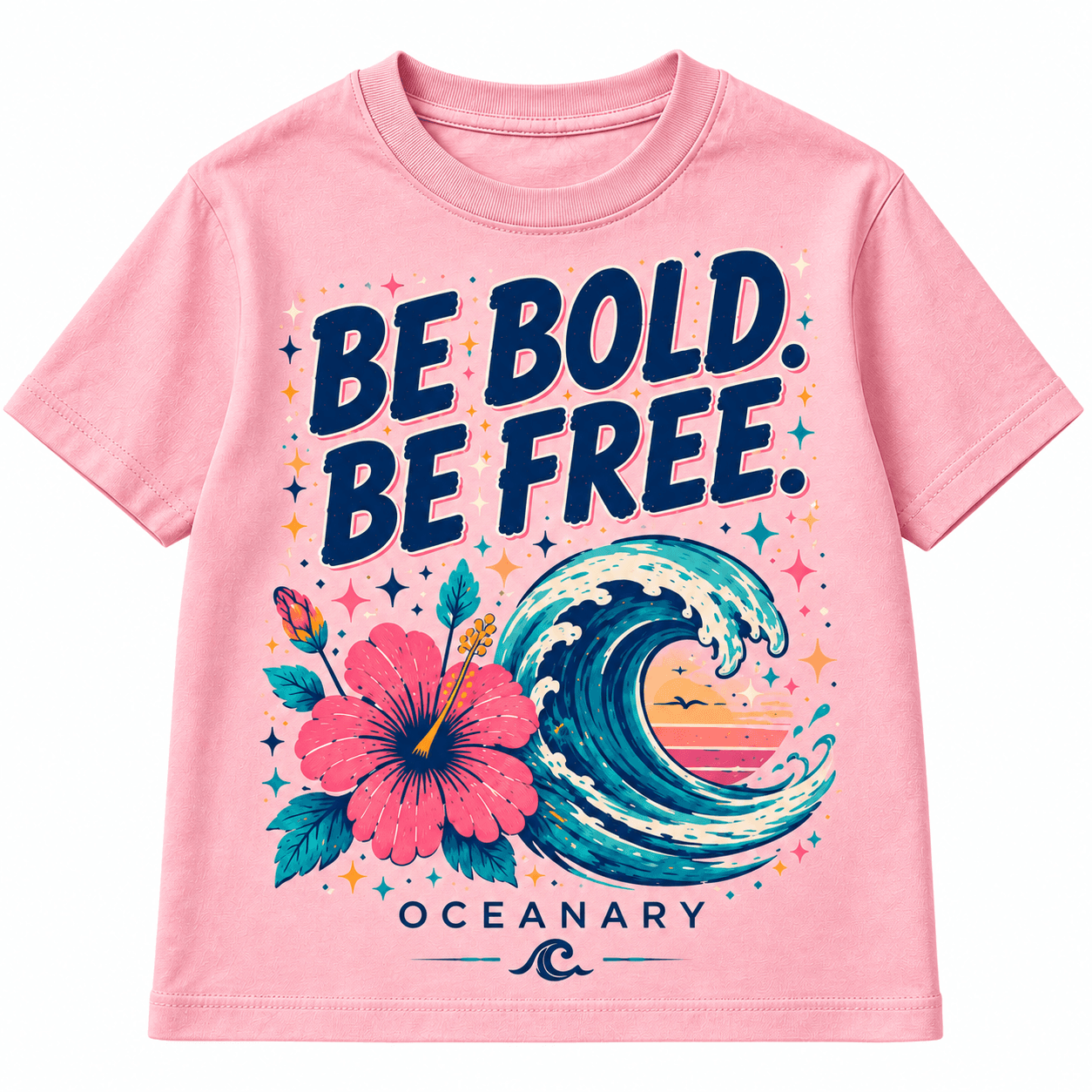 Be Bold Hibiscus Tee - Pink