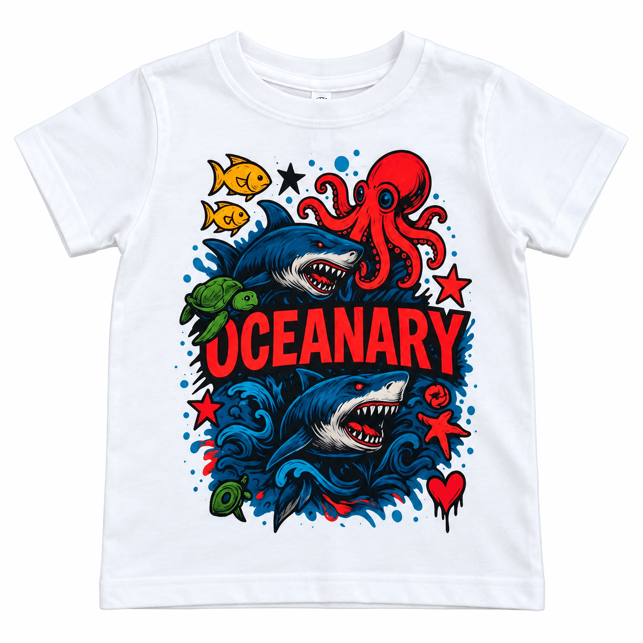 Deep Crew Tee — white view