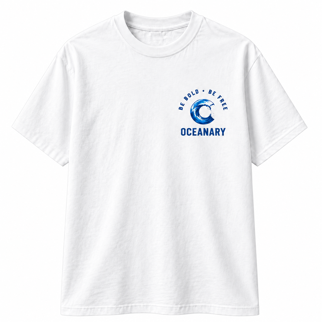 Own Your Wave Logo Tee in Cloud White